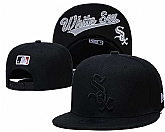 White Sox Team Logo Black Adjustable Hat GS (2),baseball caps,new era cap wholesale,wholesale hats